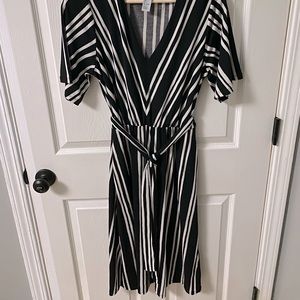 Black & white stripe H&M dress